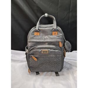 BabbleRoo Multifunction/Waterproof Diaper Bag Backpack Gray Perfect Condition